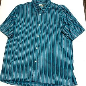 Joseph Abboud Short Sleeve Button Down Size Large. B87